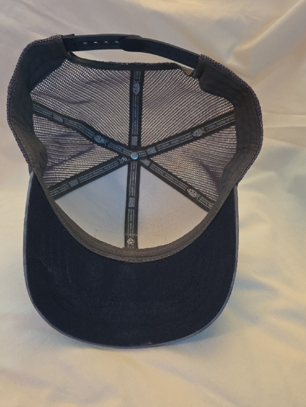 AFTCO Best Friend Mesh-Back Trucker Cap - Light Gray Blue Camo - Picture 7 of 7